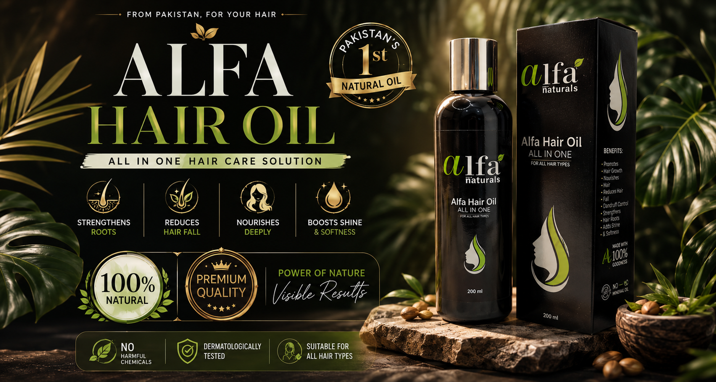 Organic Hair Oil + Mix Seeds Bundle – Alfa Naturals | Hair Growth & Energy Boost