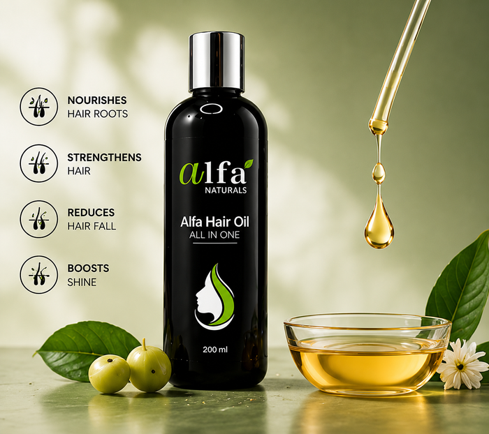 Alfa Hair Oil | All-in-One | 100% Natural Hair Growth