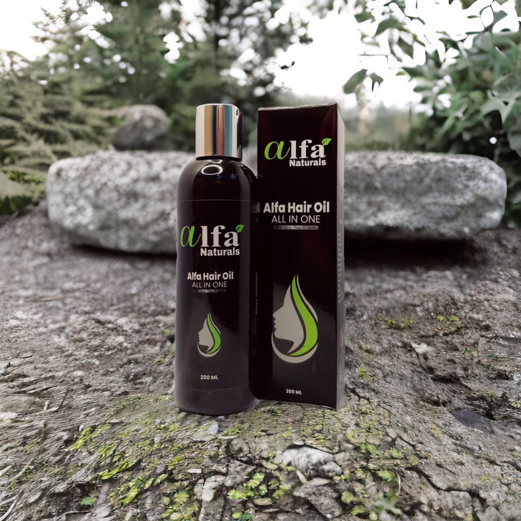 Alfa Naturals | Best All-In-One Hair Oil for Strong & Shiny Hair