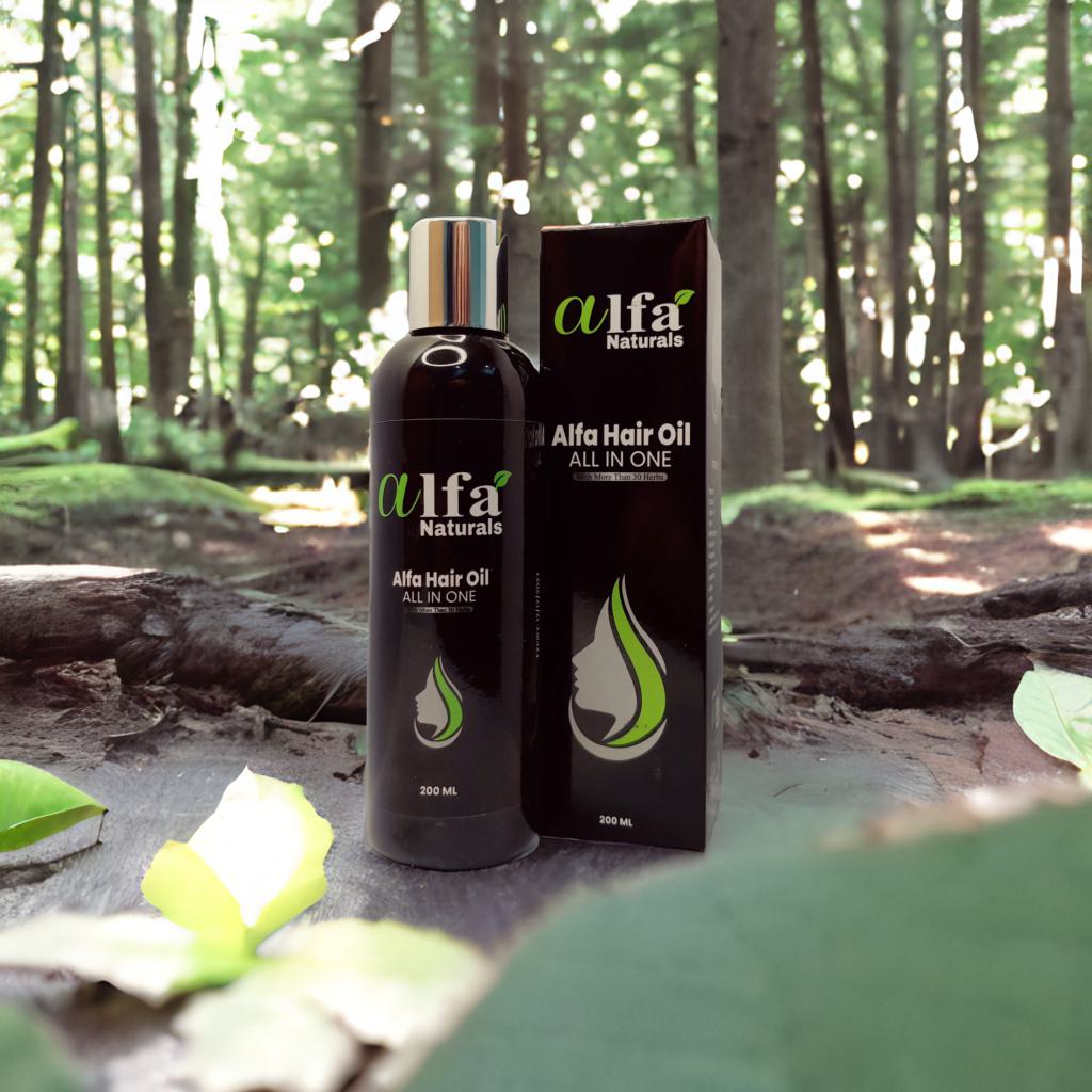 Alfa Naturals | Best All-In-One Hair Oil for Strong & Shiny Hair