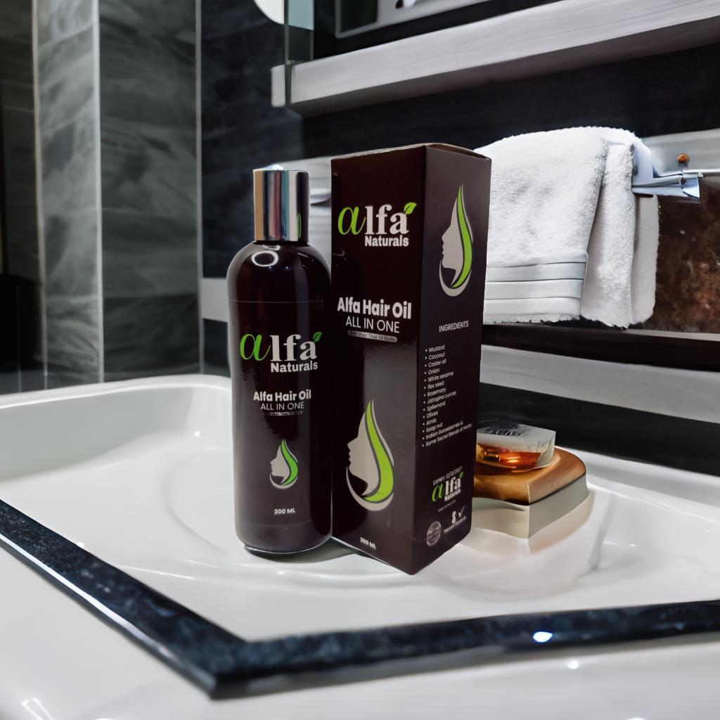 Alfa Naturals | Best All-In-One Hair Oil for Strong & Shiny Hair